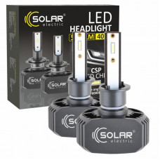 Діодна лампочка для авто H1 SOLAR 5000lm 12/24V 40W 6000K Seoul CSP комплект 2шт