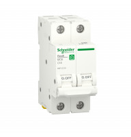 Автоматический выключатель Schneider Electric RESI9 16 А, 2P, кривая С, 6кА