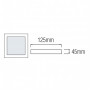 Cвітлодіодний світильник CARLA-18/SQ накладний квадратний IP20 18W 6500К холодний білий - фото №2