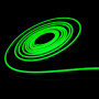 Неонова стрічка супергнучка 2835-12V-120-10W/m IP68 6*12mm SILICONE зелений (ціна 1 м) - фото №1