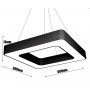 Дизайнерский светильник Hollow Square 0.6м 48Вт светодиодный 6500К Led-Story подвесной - фото №3