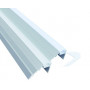 Алюминиевый профиль с подсветкой для лестничных ступеней Ал 19 с рассеивателем, анодированный 2м (цена за 1 м) - фото №1