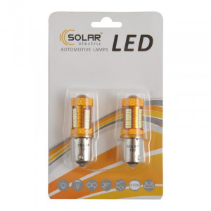 Лед лампа для авто S25 12V 38SMD 4014 140lm Solar