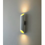Світильник настінний під дві лампи Е27 білий/всередині золото - фото №2