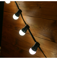Гірлянди лампочки ретро вулична Biom GI1052067100 E27 20 ламп 10.50 м ( підключення окремо st-04396 ) без ламп