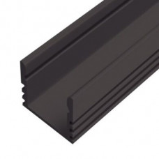 Алюминиевый профиль ЛП-12 16х12 окрашенный черный 2м (цена 1м)
