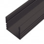 Алюминиевый профиль ЛП-12 16х12 окрашенный черный 2м (цена 1м) - фото №1