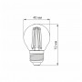 Филаментная лампа VIDEX G45F 6W E27 4100K 220V - фото №2