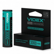 Акуммулятори 18650 Videx 3000 mAh (захищений)