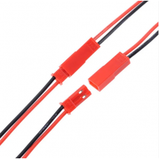 Комплект JST RCY Connector 2pin (2 jack) с кабелем папа + мама ( 1шт )