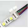 Коннектор соединительный 4pin папа + зажим для LED ленты RGB SMD 5050, WS2813, WS2815 - фото №2