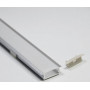 Алюминиевый профиль врезной двухрядный АЛ 16 с матовым рассеивателем, анод. 2м (цена 1м) - фото №4