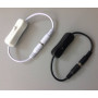 Кабель-удлинитель переключатель питания 12-24V для LED ленты 2, 12, 20, Белый - фото №2