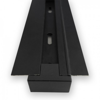 Шинопровод однофазный для трекового светильника встраиваемый 2м черный