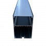 Алюминиевый профиль LS-50х70 с матовым рассеивателем 2м черный (цена 1м) - фото №4