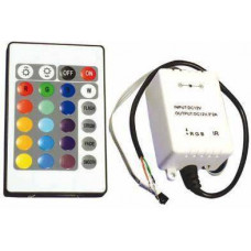 Контролер RGB led 144W 12А 12V IR 24 кнопки