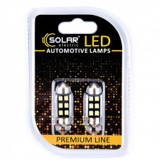 Лед лампа для авто T11x36 Premium Line 6SMD 2835 6500K Canbus Solar