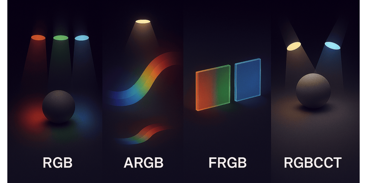 RGB, ARGB, FRGB, RGBCCT подсветки: чем они отличаются и как самостоятельно выбрать нужный вариант