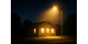 Консольні світильники для приватного будинку: як освітити ділянку економно