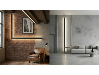 Черный алюминиевый профиль: как вписать подсветку в стиль лофт или минимализм