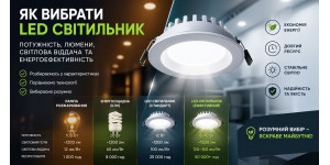 Енергоефективність лед світильників, потужність, світлова віддача і вічне питання «що важливіше»