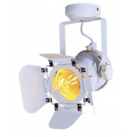 Стельовий світильник-прожектор білий на одну лампу