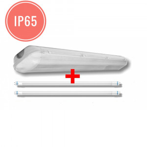 ЛПП 2х58W светильник IP65 с LED лампами ( 2x20W 6500K ) Т8 G13 ,1,5м