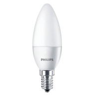 Лед лампа, цоколь E14 C37, 4W 4000K нейтральний білий Philips