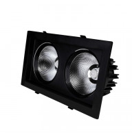 Cветодиодный светильник SC36WK 2520Lm 4200K IP20 грильято черный