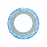 Встроенный круглый светодиодный точечный светильник 6+3W 4000K белый, подсветка 3W blue