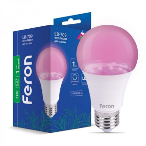 Фітолампа для рослин Feron LB-709 A60 11W E27