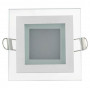 Светодиодный светильник Glass Rim 6W 4500K квадрат - фото №1