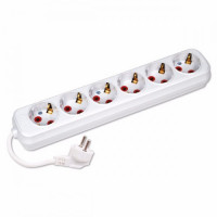 Удлинитель 6 гнезд 2м с заземлением Horoz Electric