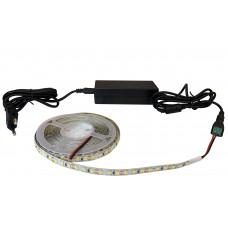 Набор светодиодной ленты SMD 2835 (120 LED/m) 12V IP20 теплый белый 5м + блок питания + коннектор