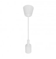 Світильник підвісний білий під 1 лампу Е27, пластиковий VOLTA Horoz Electric