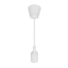 Світильник підвісний білий під 1 лампу Е27, пластиковий VOLTA Horoz Electric