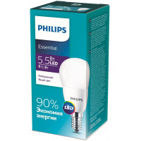 Светодиодные лампы Philips 5.5Вт G45 E14 4000К нейтральный белый