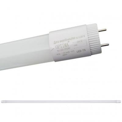 LED лампа Т8 Led-Story Premium 8W 960Lm 6500К 0,6м холодне біле світло двостороннє підключення