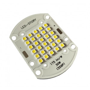 Светодиодная матрица 30W 30-35V 5250Lm 5000К яркий, чип BRIDGELUX ПРЕМИУМ