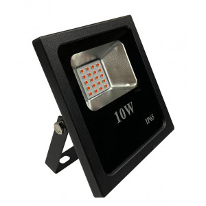 Прожектор светодиодный красный 10W IP65 SMD2835 900Лм РЕМОНТОПРИГОДНЫЙ