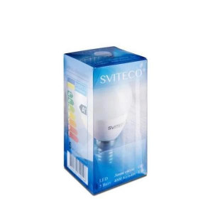 Светодиодные лампы 5W E14 G45 4000K SVITECO