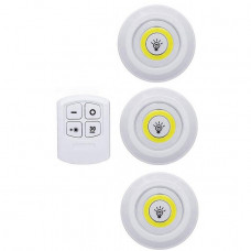 Розумні LED світильники push-for-light набір 3 шт пульт дистанційного управління