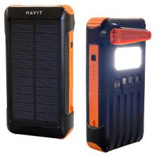 Защищенный повербанк с солнечной панелью 20000mAh и ручной зарядкой HAVIT HV-PB5126