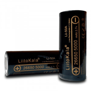 Акумулятор LiitoKala Lii-50A Li-ion 26650 5000mAh 3.7V 15A