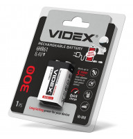 Аккумуляторы Videx 6HR61 300mAh BLISTER/1шт