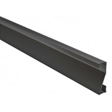 Тіньовий плінтус чорний Led-Story PLP-501 50×10 з LED підсвічуванням 2м (ціна 1 м)
