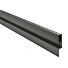 Плінтус алюмінієвий чорний PLP-601 60×10 під світлодіодну підсвітку (ціна 1 м)
