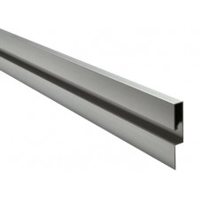 Плінтус тіньовий для підлоги PLP-601 60×10 алюмінієвий, колір графіт (ціна 1 м)