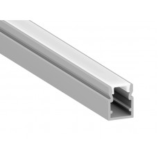 Узкий профиль для светодиодной ленты Ал-04-3 10мм с матовым рассеивателем 2м (цена 1м)