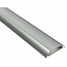 Алюминиевый профиль с матовым рассеивателем Ал 20, анодированный 2м (цена за 1 м)